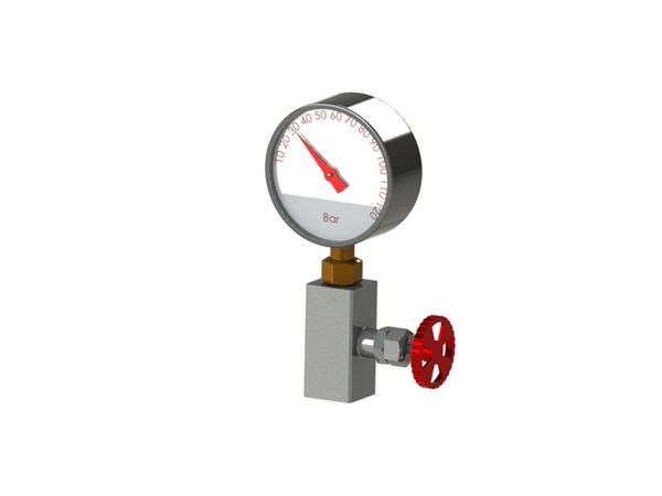 Van khóa đồng hồ đo áp suất thủy lực APG250-60